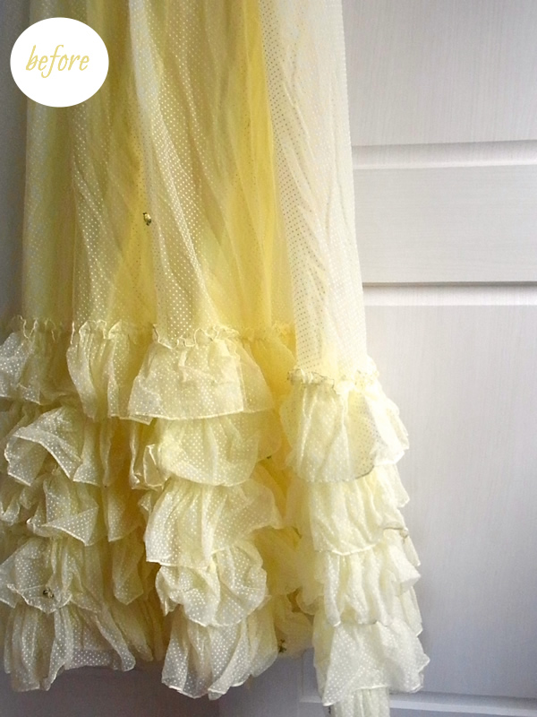リメイク前の黄色ドレスのフリル