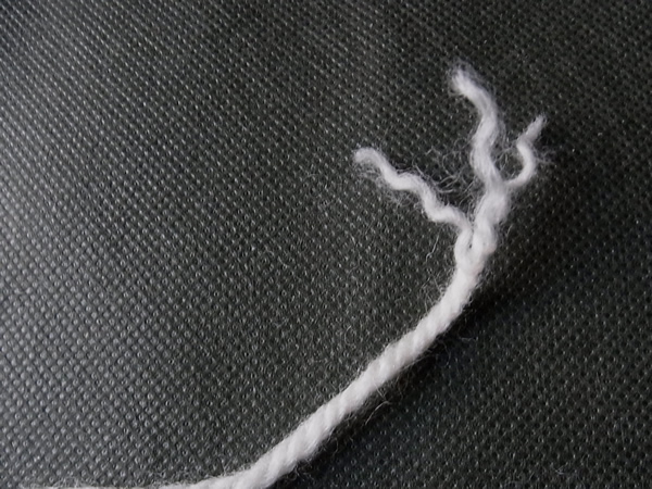 毛糸を繊維化