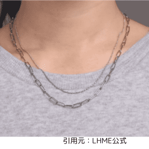 LHME2連チェーンネックレス