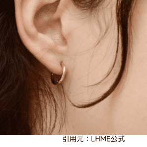LHMEフープピアスゴールド