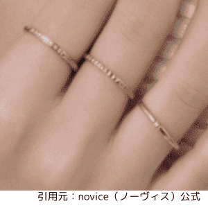 引用画像：noviceCZリング3セット