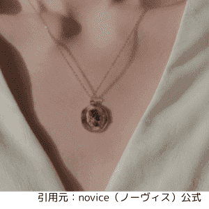 引用画像：noviceコインネックレス