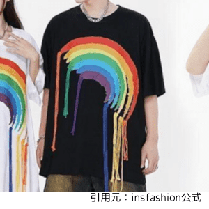 insfashionメンズTシャツ