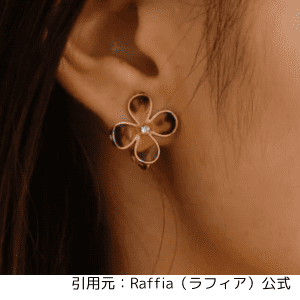 raffiaイヤリング