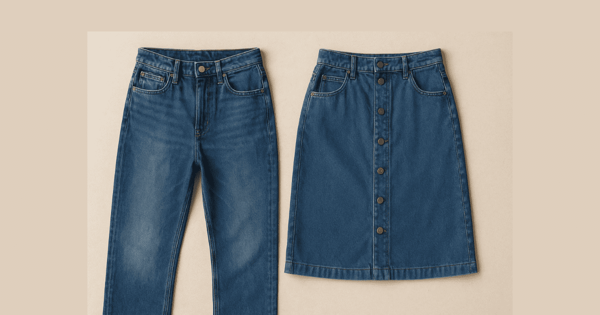 デニム（ジーンズデニムスカート